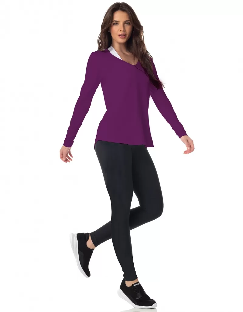 Vestem - Janice Açaí Dry Fit Long Sleeve Shirt - BML16.ESS.C0446 Vestem - Janice Açaí Dry Fit Long Sleeve Shirt - BML16.ESS.C0446
