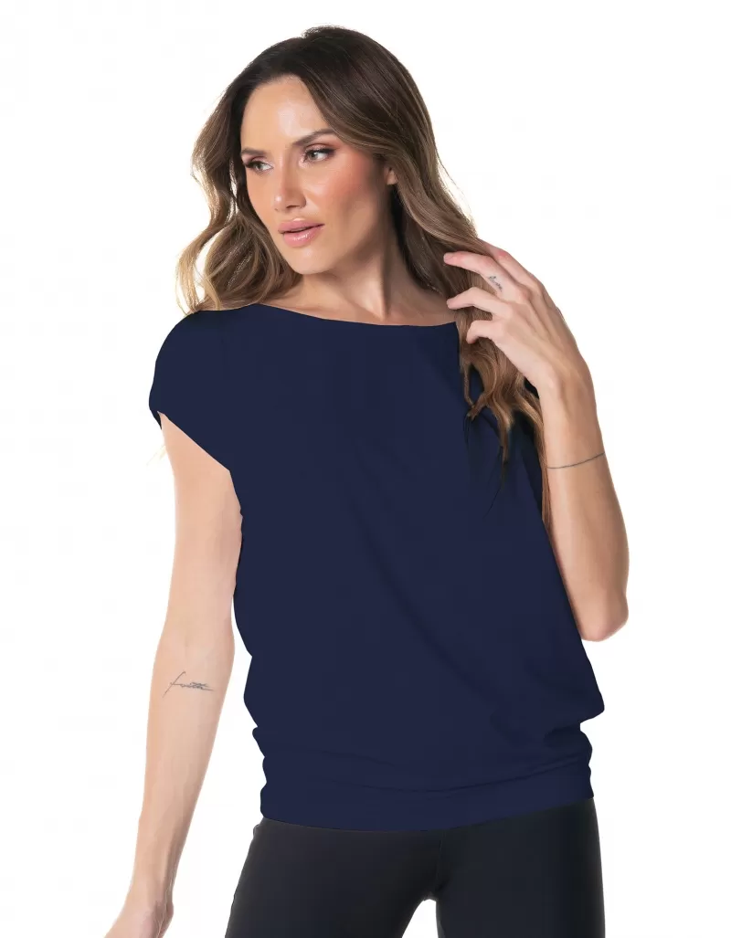 Vestem - Dry Fit Short Sleeve Shirt Taty Navy Blue Dark - BMC729.ESS.C0173