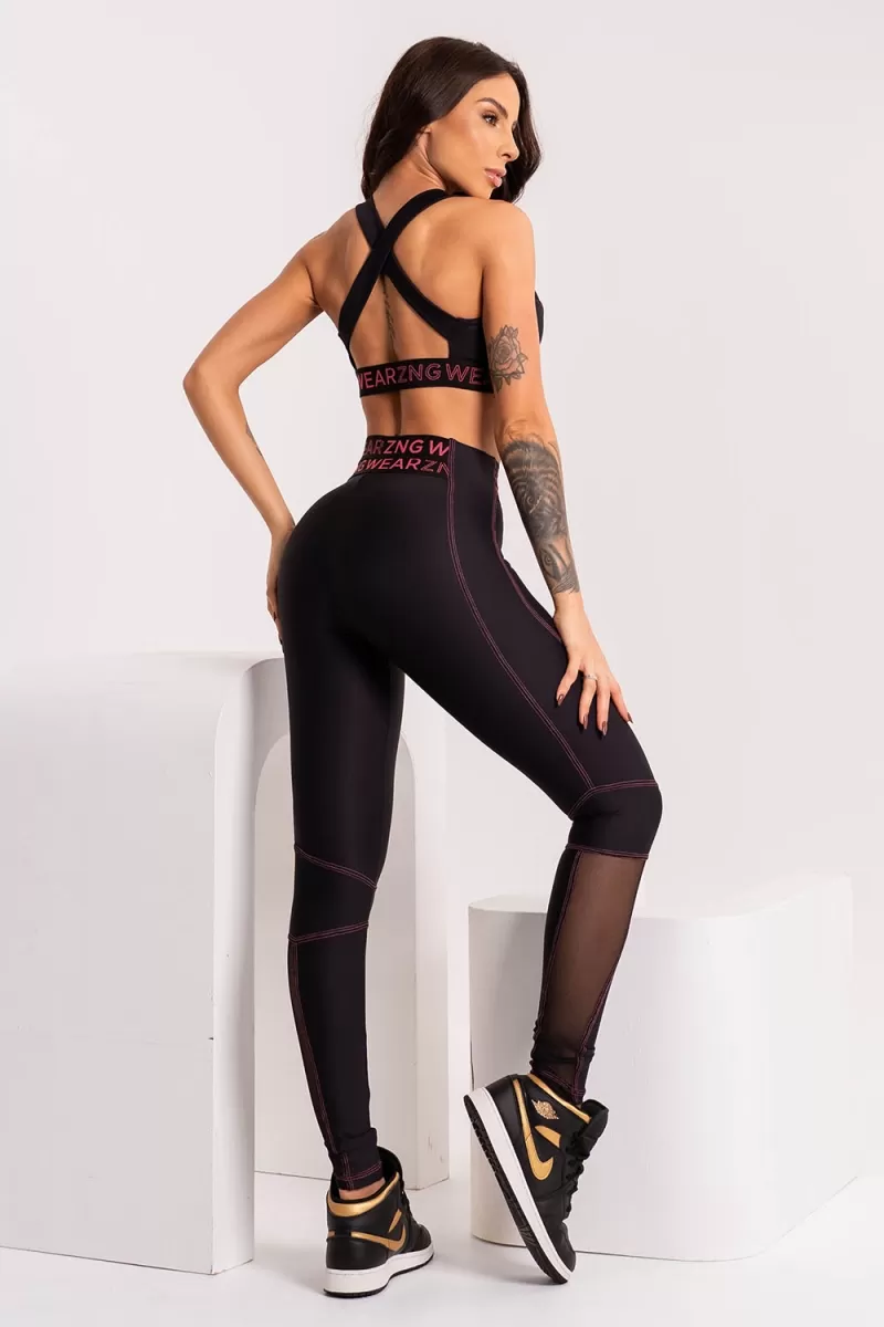 ZNG - CANDY FLOSS BLACK LEGGINGS - CIG840
