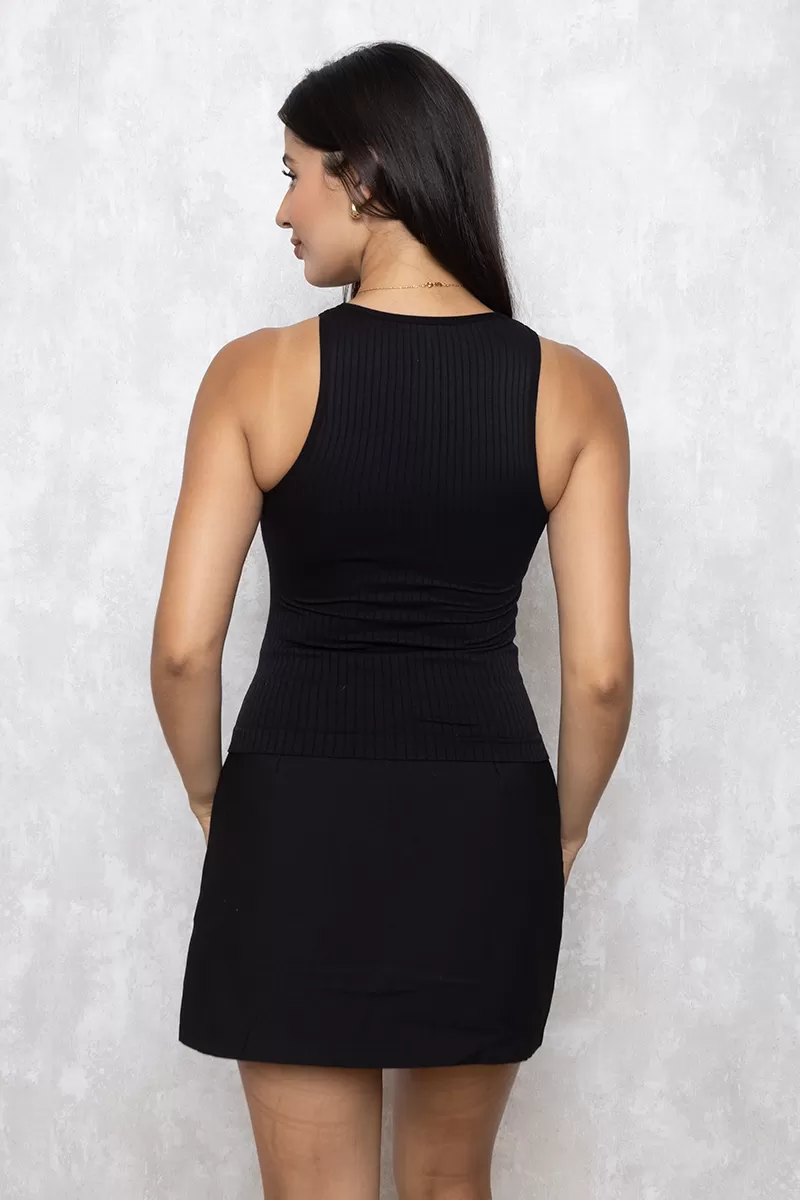Dress Us - Basic Ribbed Tank Shirt Black - 3531BPRETO Dress Us - Basic Ribbed Tank Shirt Black - 3531BPRETO