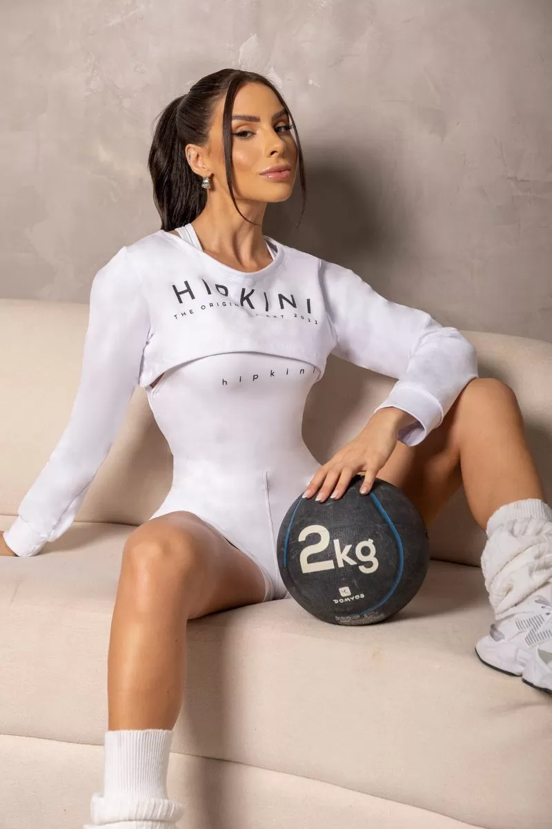 Hipkini - Sunrise White Sweatshirt Blouse - 33331007