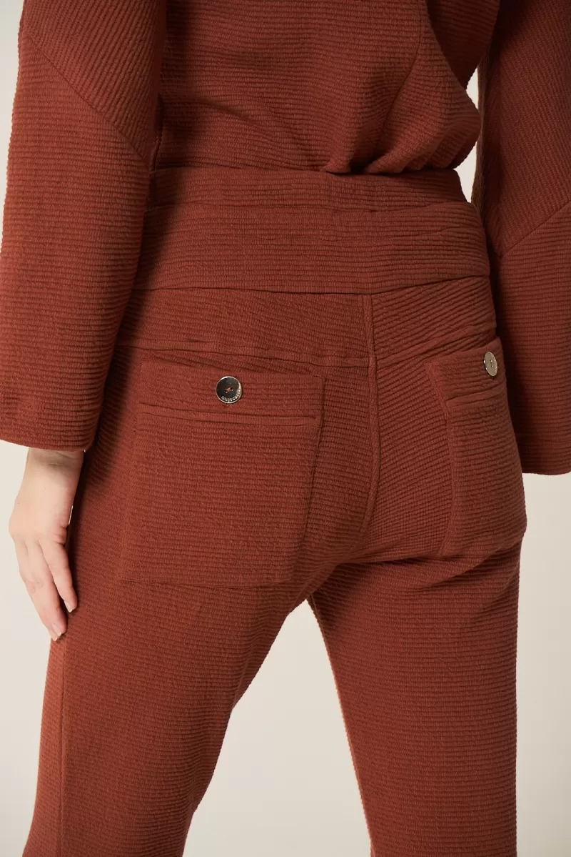 Hidrogênio - BARRIEL VIRGINIA BROWN PANTS - 20341031 Hidrogênio - BARRIEL VIRGINIA BROWN PANTS - 20341031