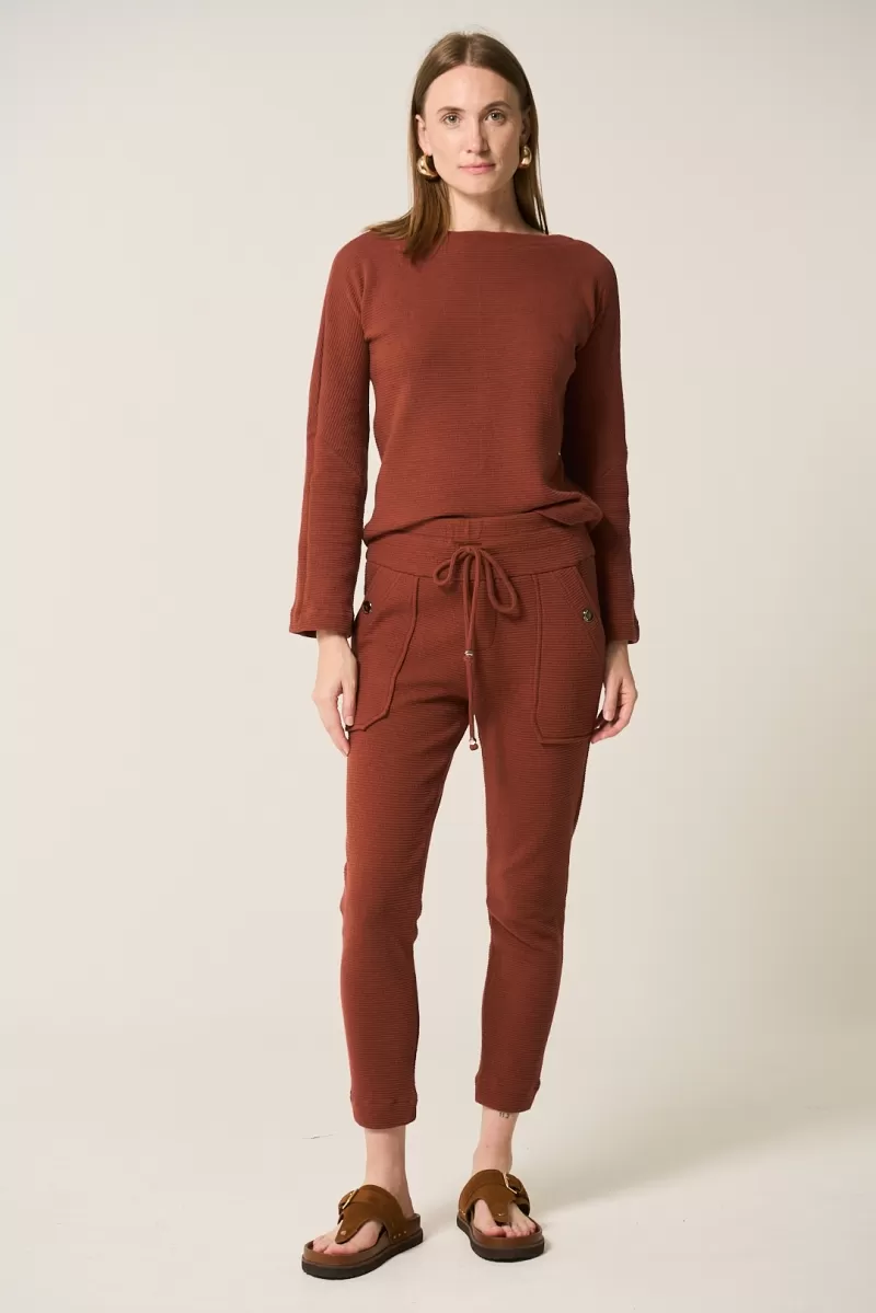 Hidrogênio - BARRIEL VIRGINIA BROWN PANTS - 20341031 Hidrogênio - BARRIEL VIRGINIA BROWN PANTS - 20341031