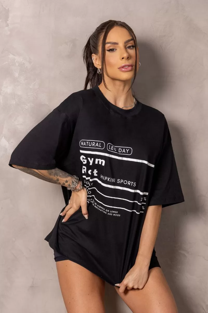 Hipkini - Large T-Shirt Sunrise Black Gym Rat - 33331013 Hipkini - Large T-Shirt Sunrise Black Gym Rat - 33331013