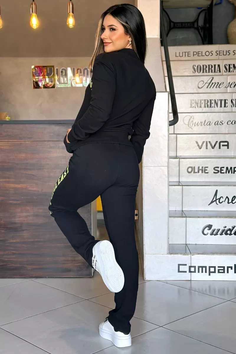 LANÇA PERFUME - Slim Pants With High Waist And Side Signature Launches Perfume - 2769