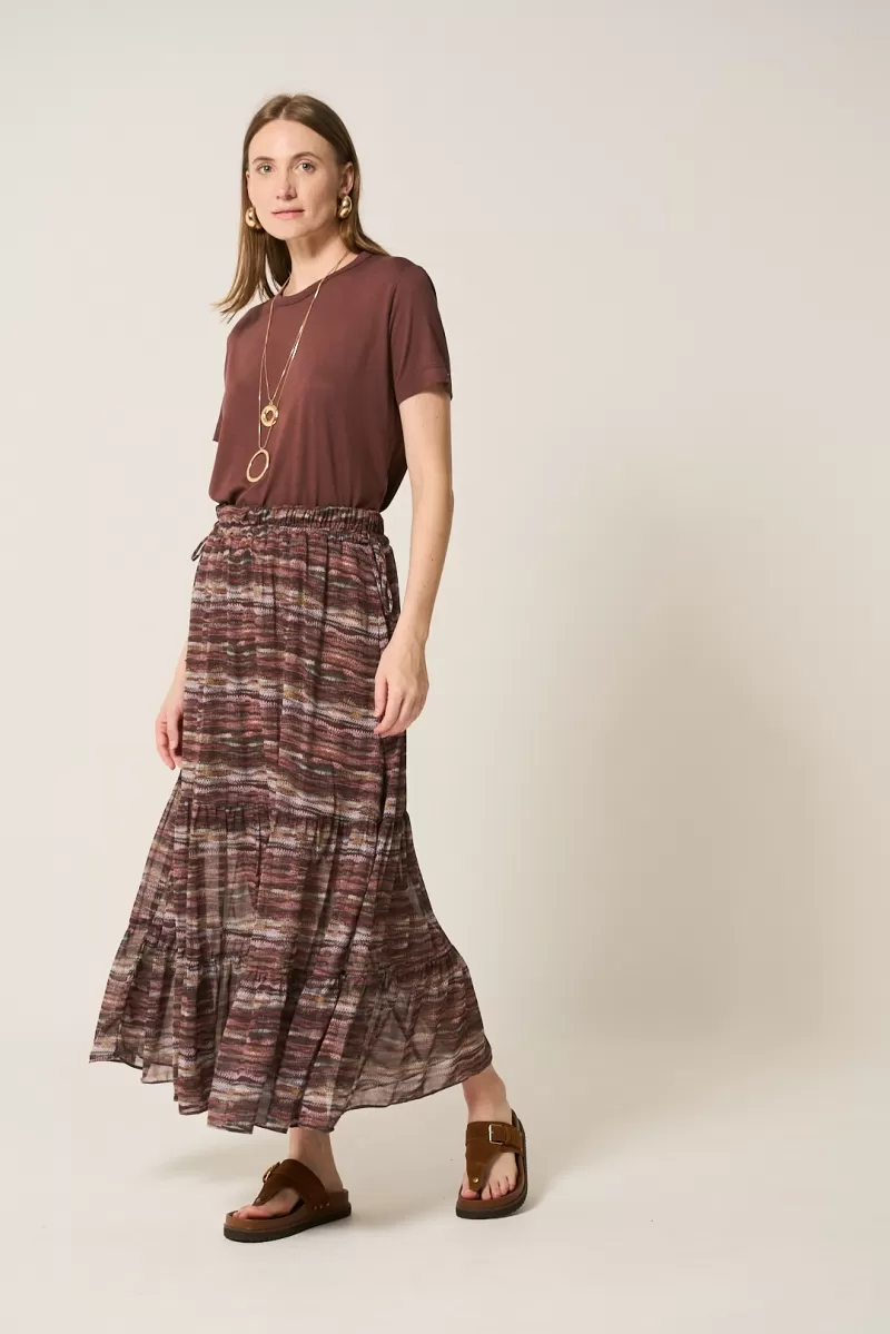 Hidrogênio - LONG SKIRT 3 MARIAS PRINTED - 20397110 Hidrogênio - LONG SKIRT 3 MARIAS PRINTED - 20397110