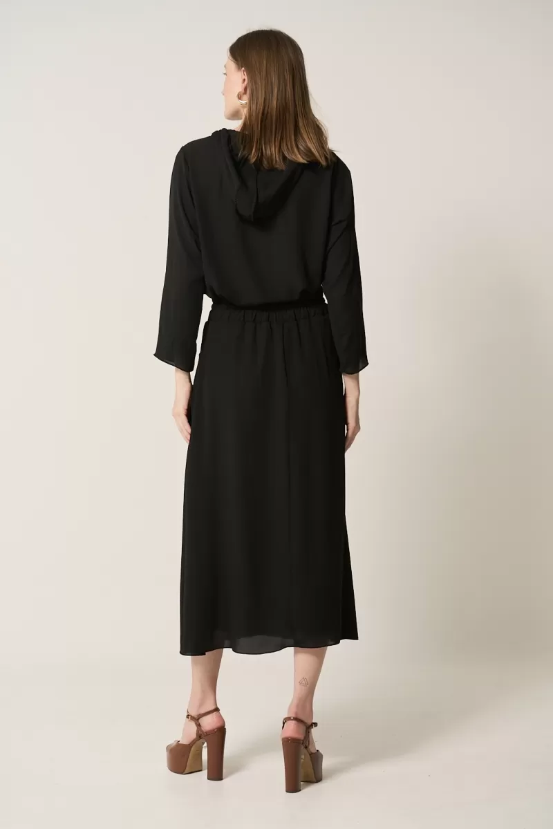 Hidrogênio - GODE SKIRT WITH POCKETS AND BLACK ELASTIC WAISTBAND - 20298001 Hidrogênio - GODE SKIRT WITH POCKETS AND BLACK ELASTIC WAISTBAND - 20298001