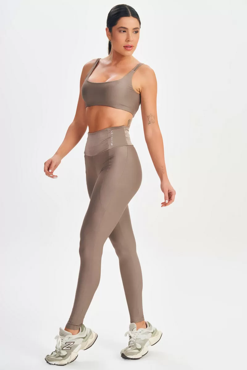Lets Gym - Minimal Bold Brown Leggings - 2573CT Lets Gym - Minimal Bold Brown Leggings - 2573CT