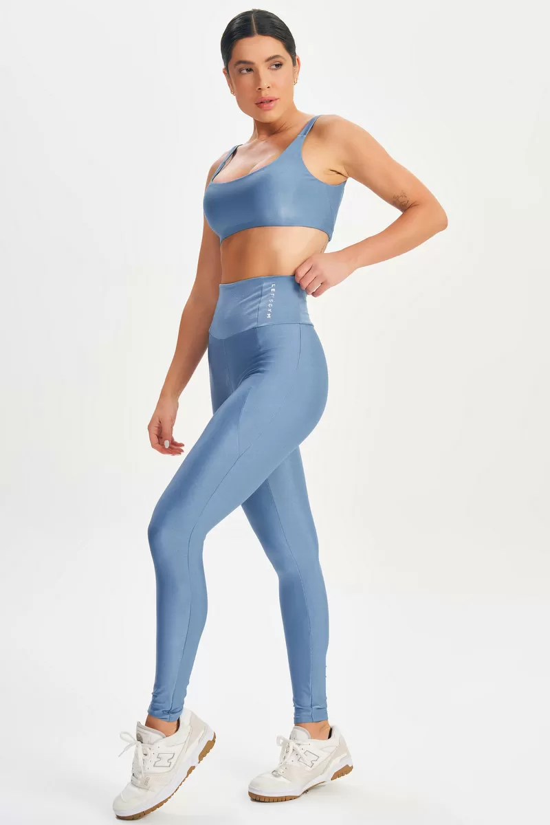 Lets Gym - Minimal Bold Vintage Blue Top - 2572AZ Lets Gym - Minimal Bold Vintage Blue Top - 2572AZ