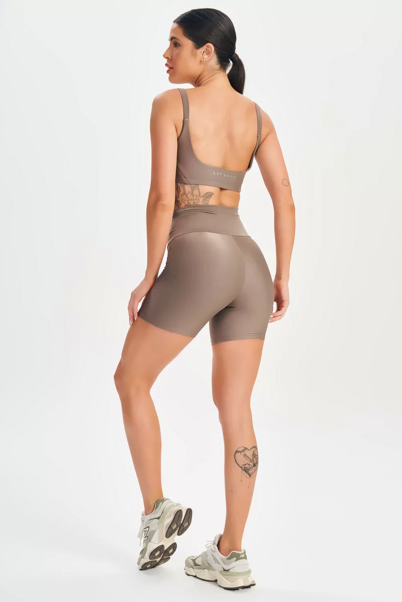 Lets Gym - Minimal Bold Brown Shorts - 2574CT Lets Gym - Minimal Bold Brown Shorts - 2574CT