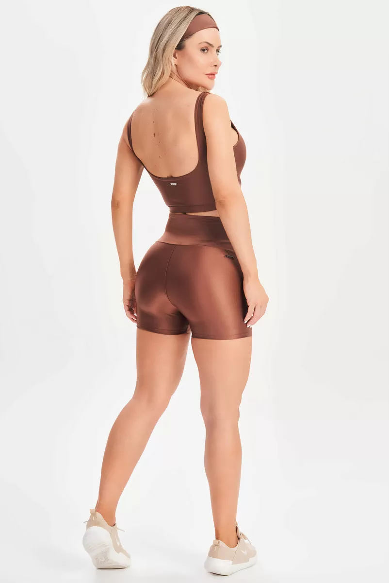 Lets Gym - Minimal Bold Cappuccino Shorts - 2653CP Lets Gym - Minimal Bold Cappuccino Shorts - 2653CP