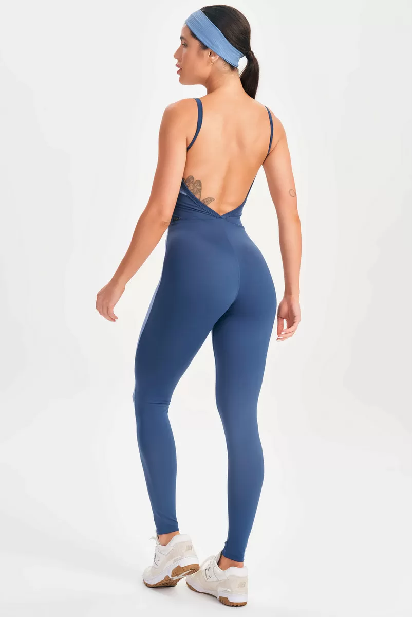 Lets Gym - Black Contour Jumpsuit - 2643AZ Lets Gym - Black Contour Jumpsuit - 2643AZ