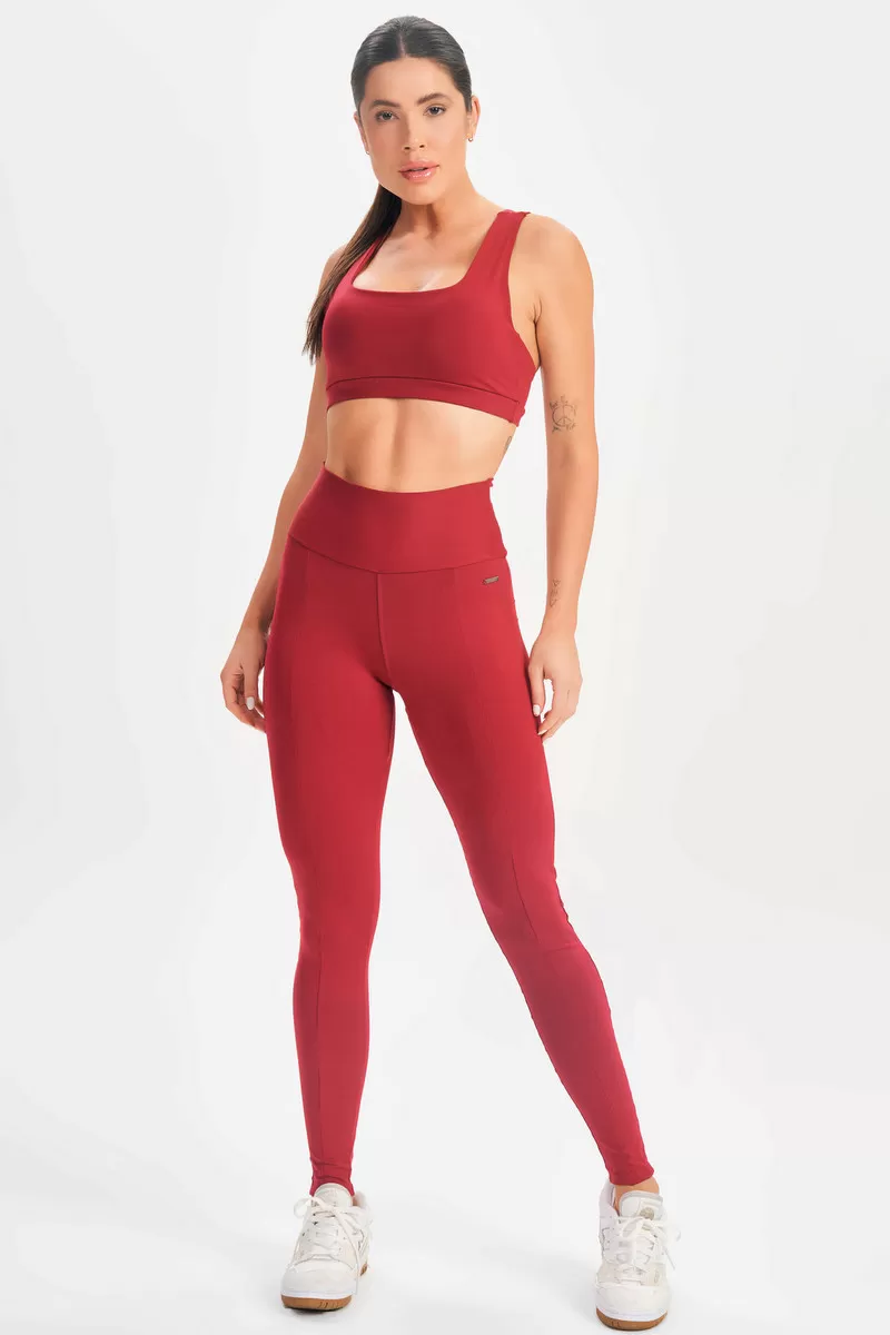 Lets Gym - Basic Flex Marsala Leggings - 2625MS Lets Gym - Basic Flex Marsala Leggings - 2625MS