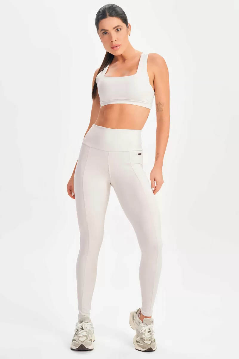 Lets Gym - Basic Flex Off White Leggings - 2625OFW Lets Gym - Basic Flex Off White Leggings - 2625OFW