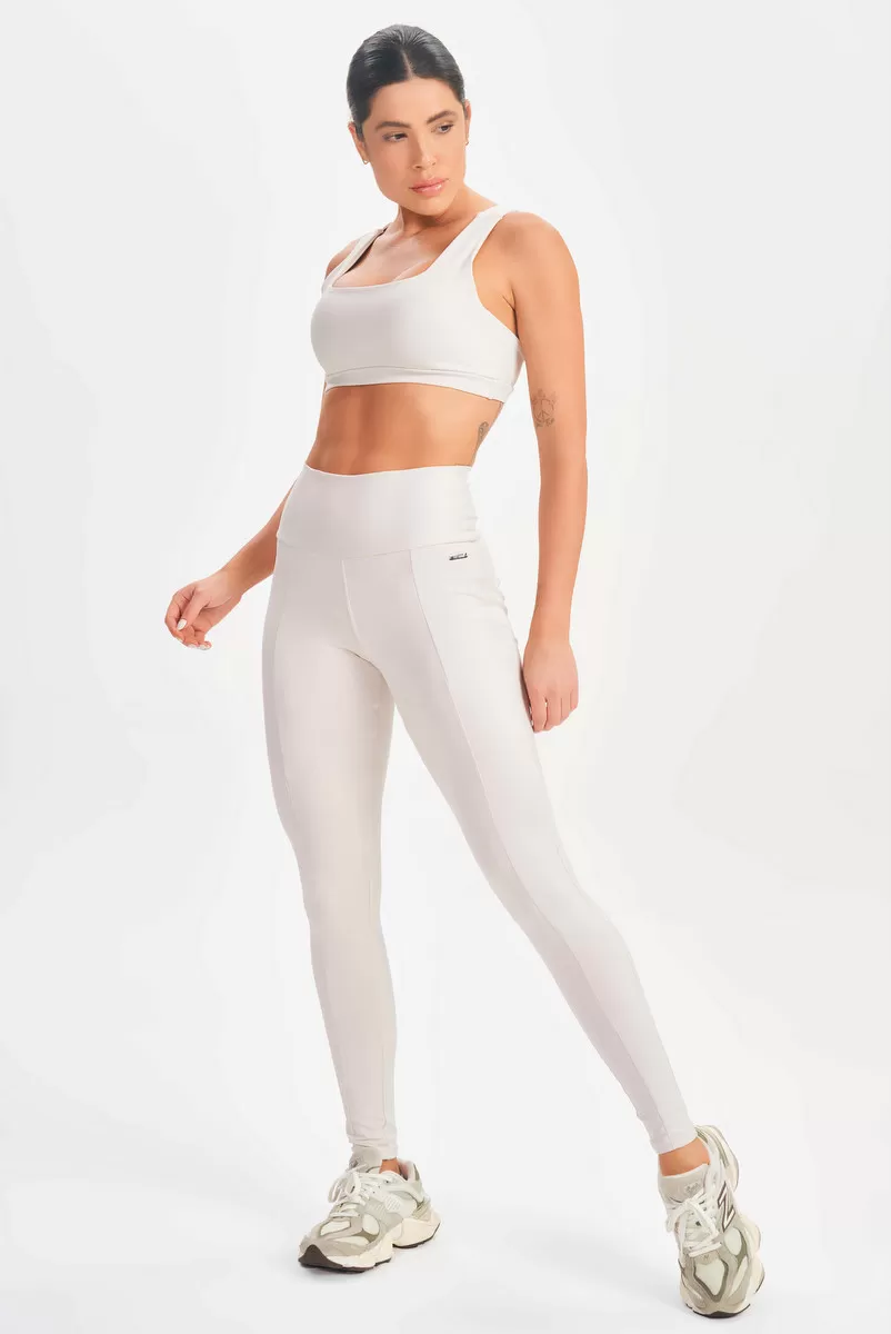 Lets Gym - Basic Flex Off White Leggings - 2625OFW Lets Gym - Basic Flex Off White Leggings - 2625OFW