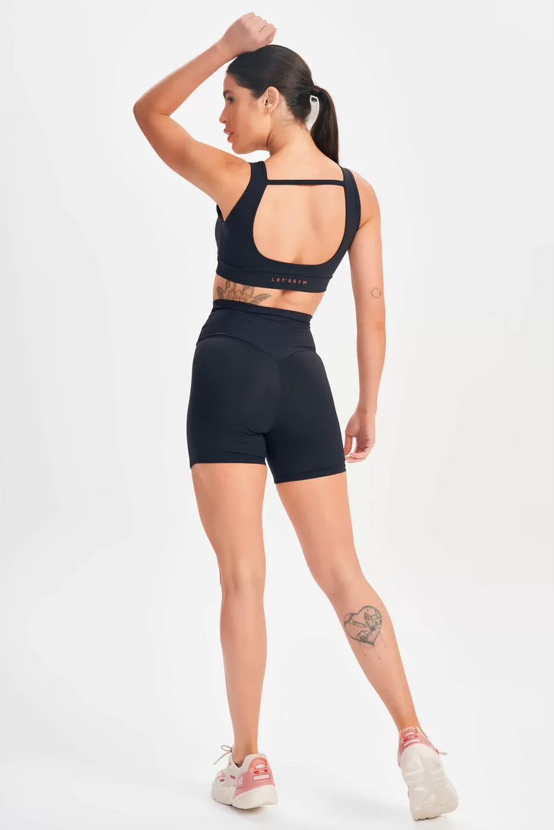 Lets Gym - Black Mellow Shorts - 2615PT Lets Gym - Black Mellow Shorts - 2615PT