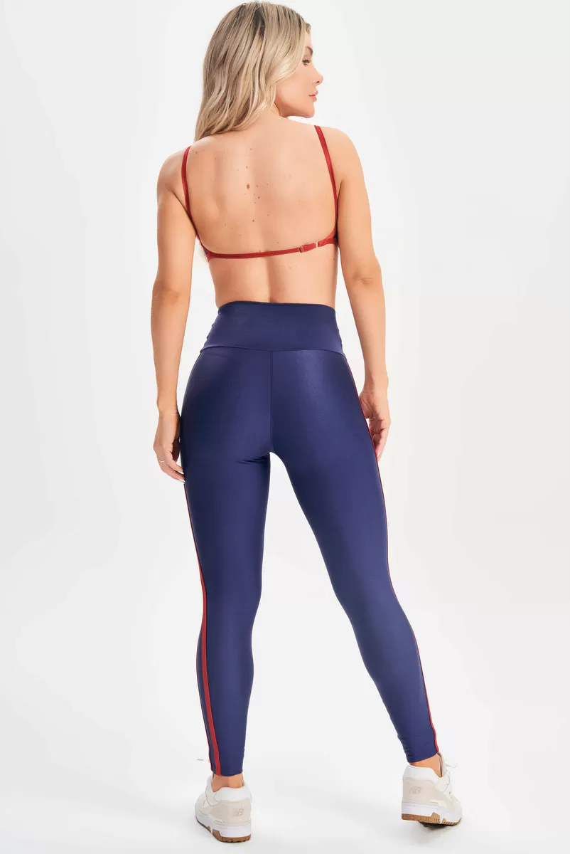 Lets Gym - Navy Blue Hit Leggings - 2701AZ Lets Gym - Navy Blue Hit Leggings - 2701AZ