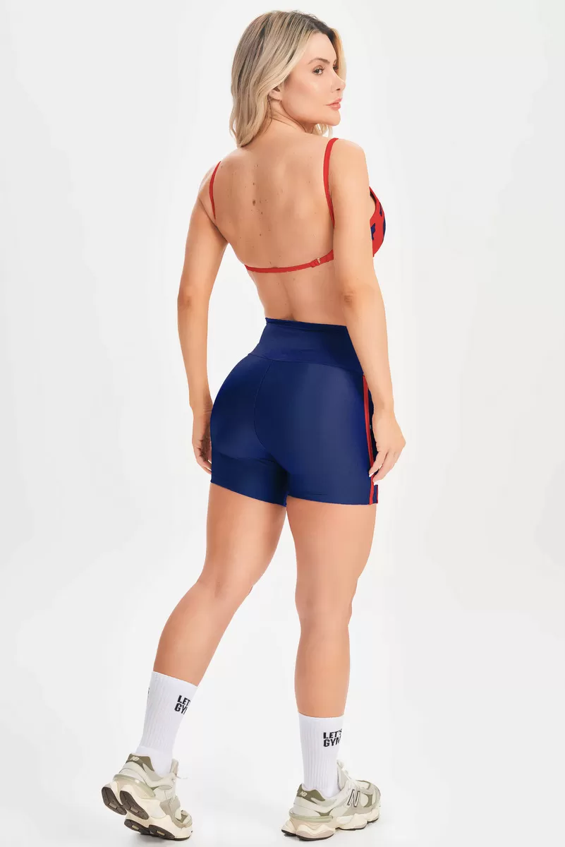 Lets Gym - Navy Blue Hit Shorts - 2702AZ Lets Gym - Navy Blue Hit Shorts - 2702AZ