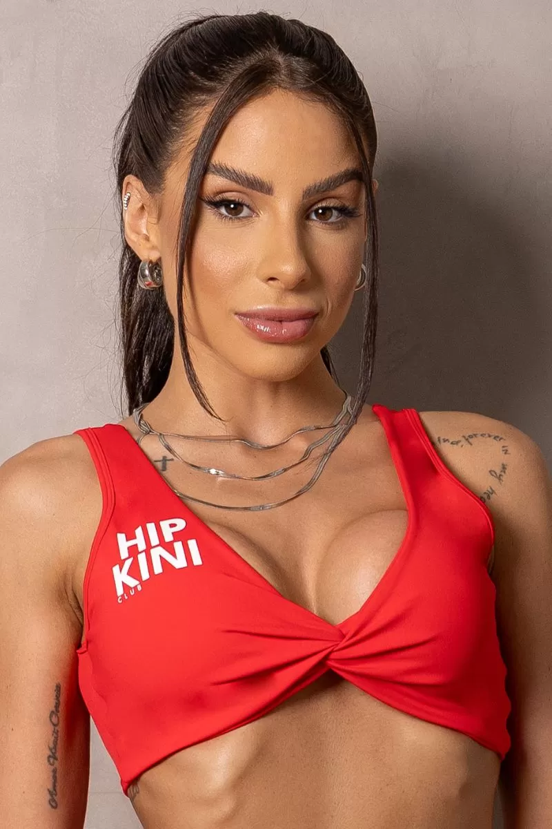 Hipkini - Red Sunrise Top with silk - 33331020 Hipkini - Red Sunrise Top with silk - 33331020
