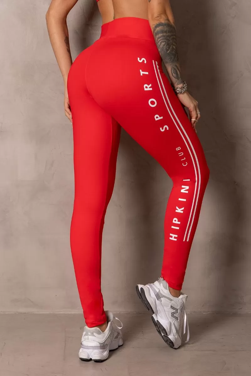 Hipkini - Red Sunrise Leggings with Silk - 33331021