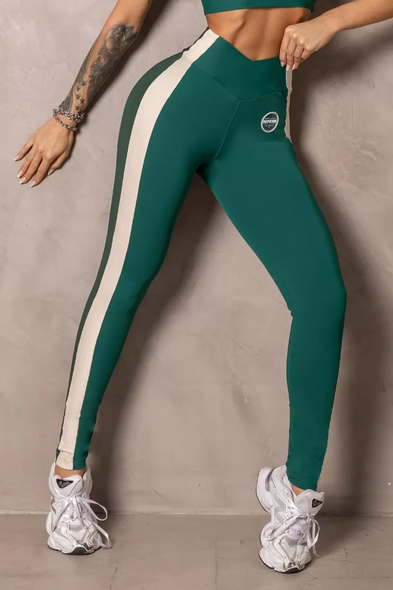 Hipkini - Green Sunrise Leggings with rubber coating - 33331037 Hipkini - Green Sunrise Leggings with rubber coating - 33331037