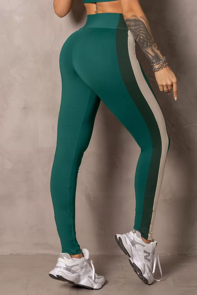Hipkini - Green Sunrise Leggings with rubber coating - 33331037 Hipkini - Green Sunrise Leggings with rubber coating - 33331037