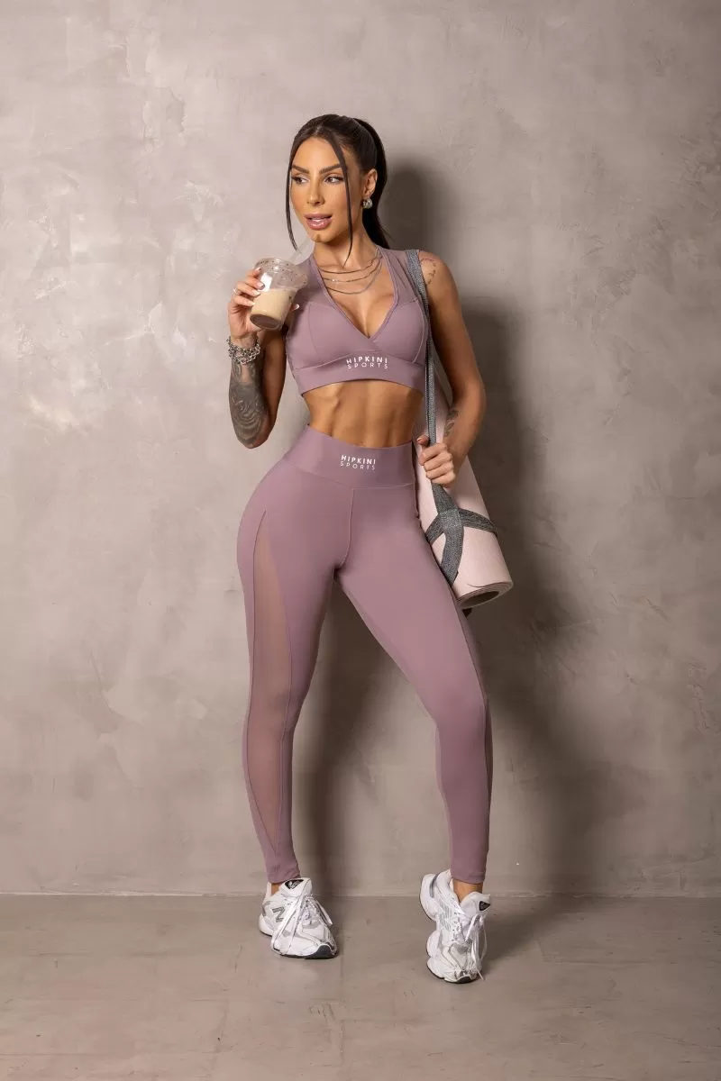 Hipkini - Sunrise Old Rose leggings with tulle - 33331017 Hipkini - Sunrise Old Rose leggings with tulle - 33331017