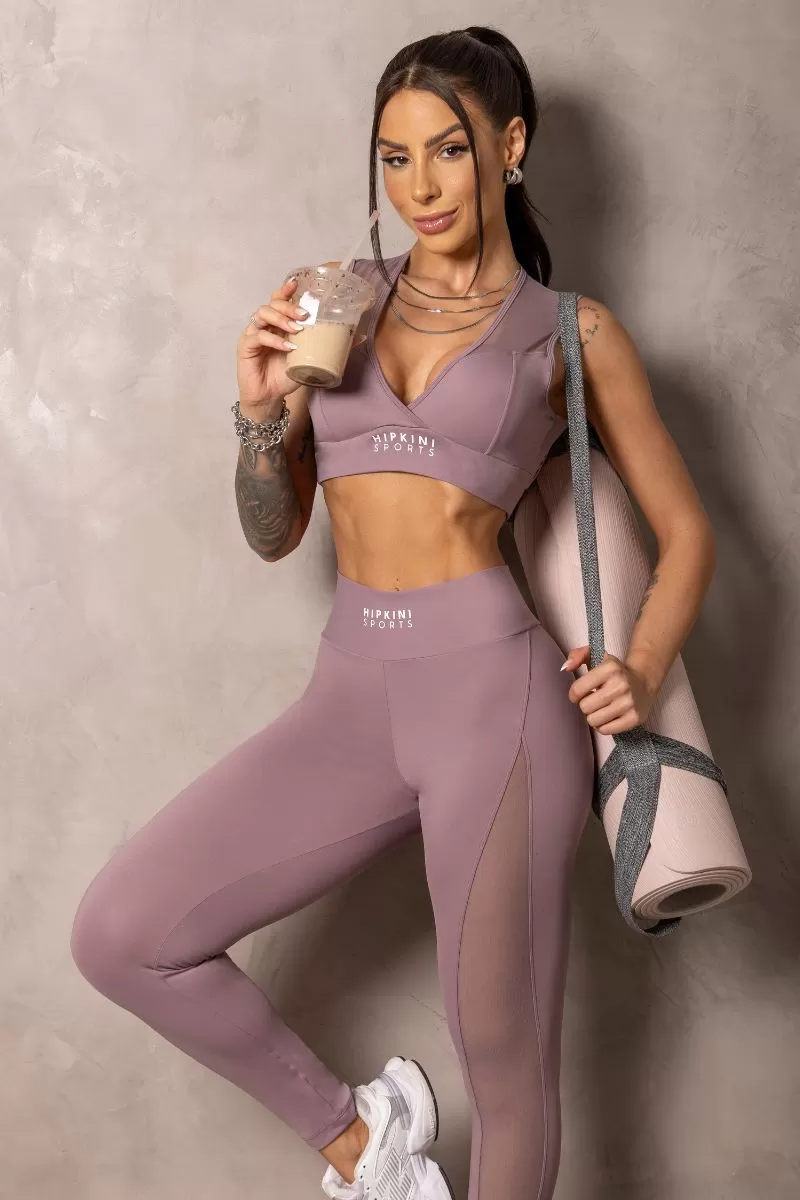 Hipkini - Sunrise Old Rose leggings with tulle - 33331017 Hipkini - Sunrise Old Rose leggings with tulle - 33331017