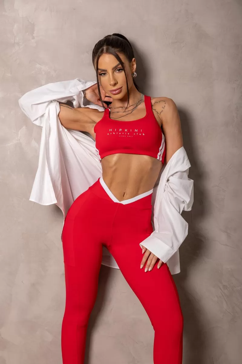 Hipkini - Red Sunrise Leggings with Pockets - 33331024