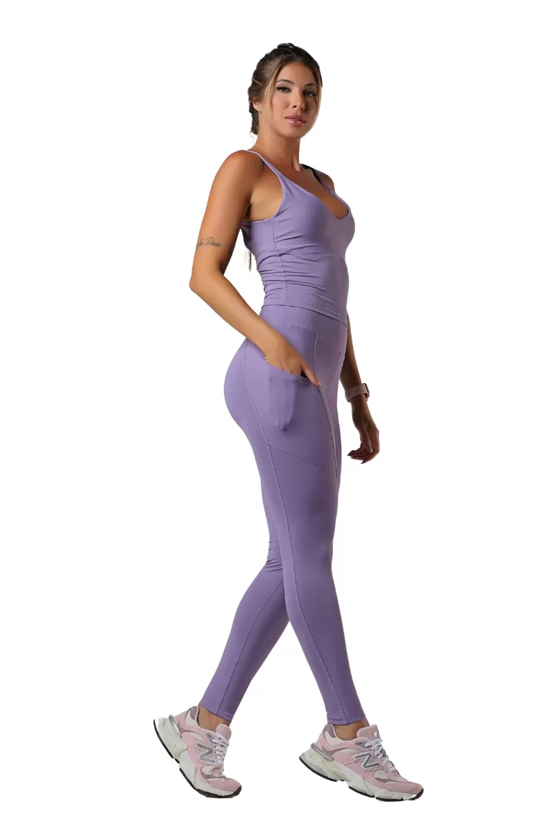 Garotafit - Purple Blossom Pants - FUS487PL
