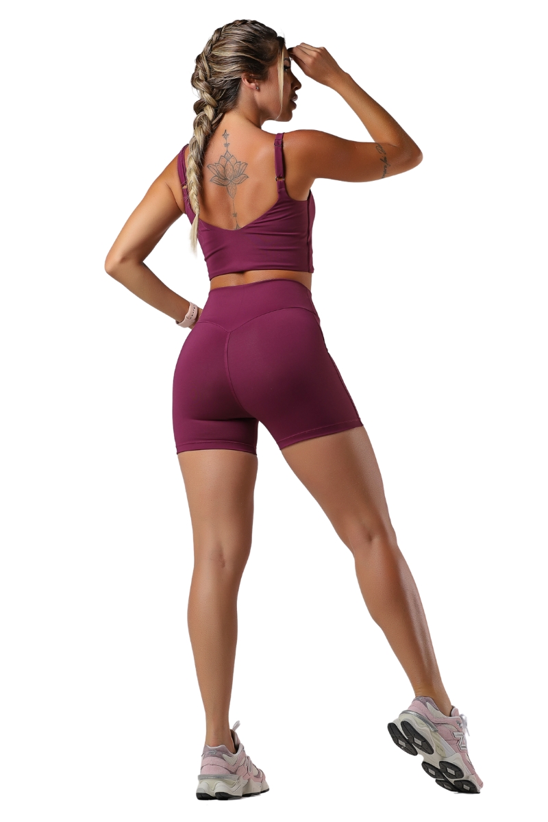 Garotafit - Bless Wine Shorts - SH554VI Garotafit - Bless Wine Shorts - SH554VI