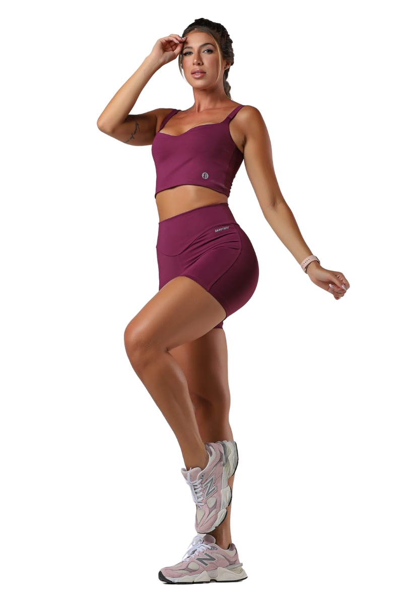 Garotafit - Bless Wine Shorts - SH554VI Garotafit - Bless Wine Shorts - SH554VI