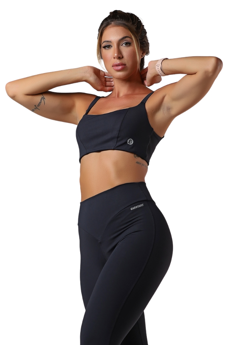 Garotafit - Black Blessed Top - TOB107A Garotafit - Black Blessed Top - TOB107A