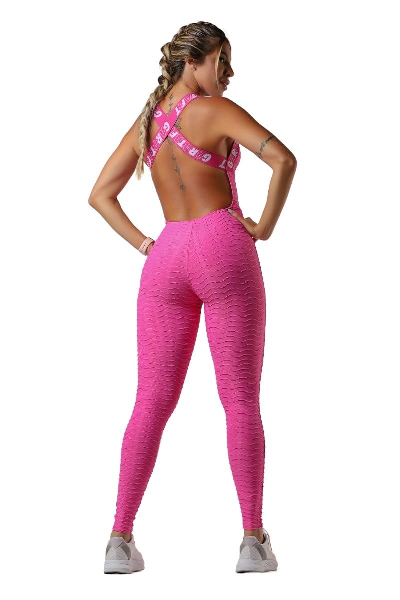 Garotafit - Sunny Pink Jumpsuit - MAC229DP