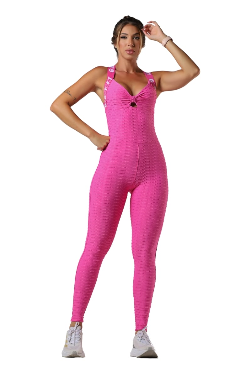 Garotafit - Sunny Pink Jumpsuit - MAC229DP