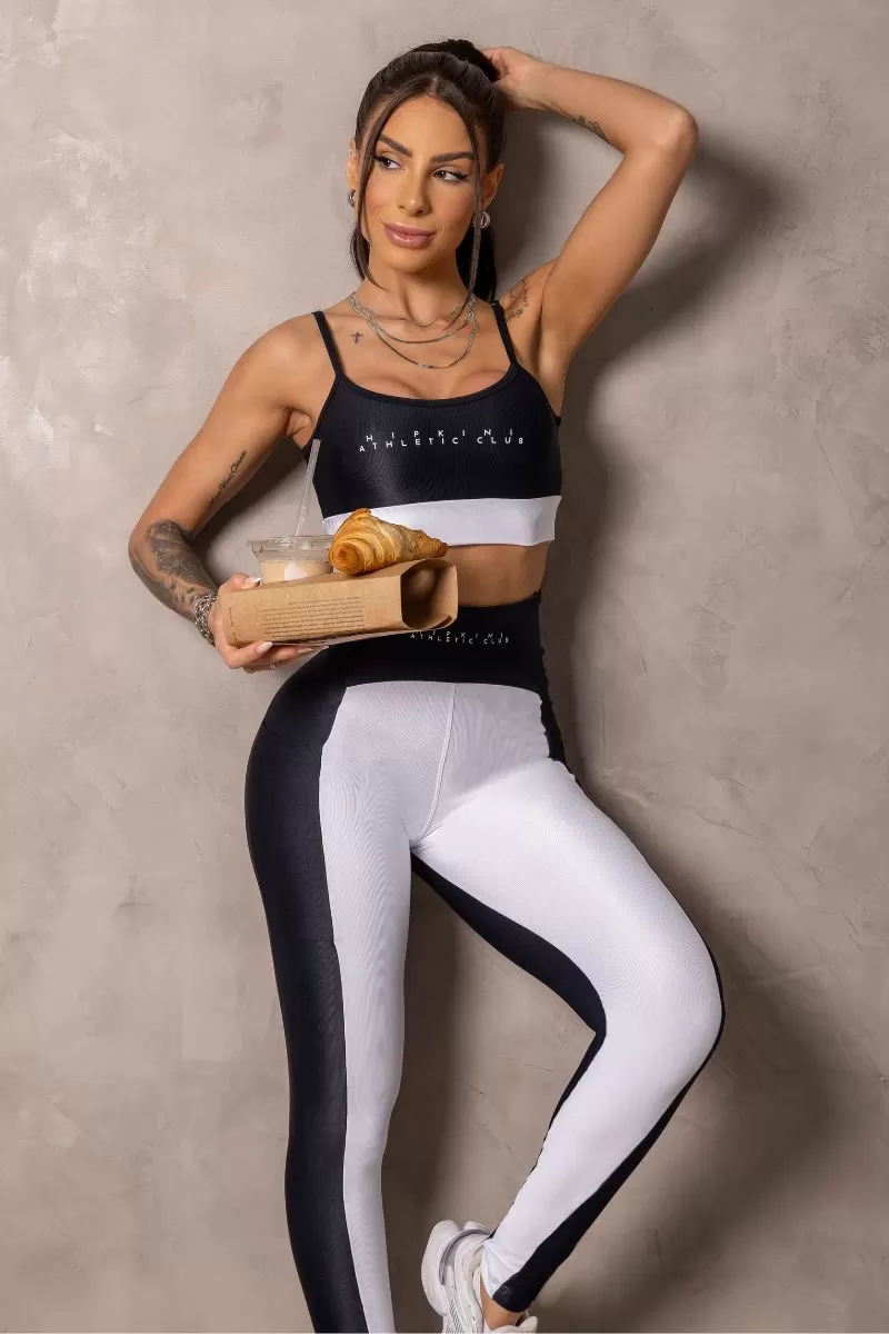 Hipkini - Sunrise Black & White Silk Leggings - 33331015