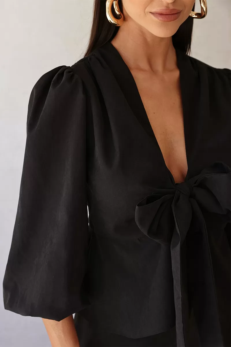 Dot Clothing - Loreta Dot Clothing Shirt and Pants Set Black - 2688PRETO Dot Clothing - Loreta Dot Clothing Shirt and Pants Set Black - 2688PRETO