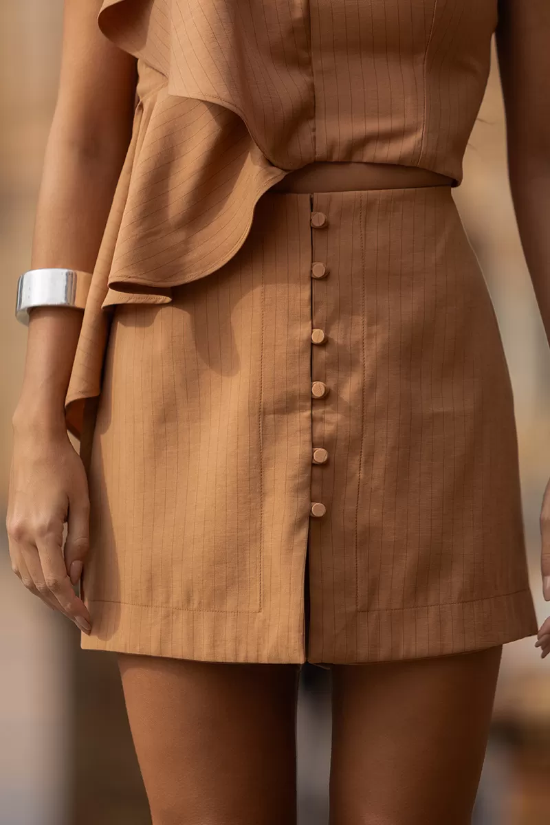 Dot Clothing - Set Dot Clothing Lola Shirt with frill Beige - 2657BEGE Dot Clothing - Set Dot Clothing Lola Shirt with frill Beige - 2657BEGE