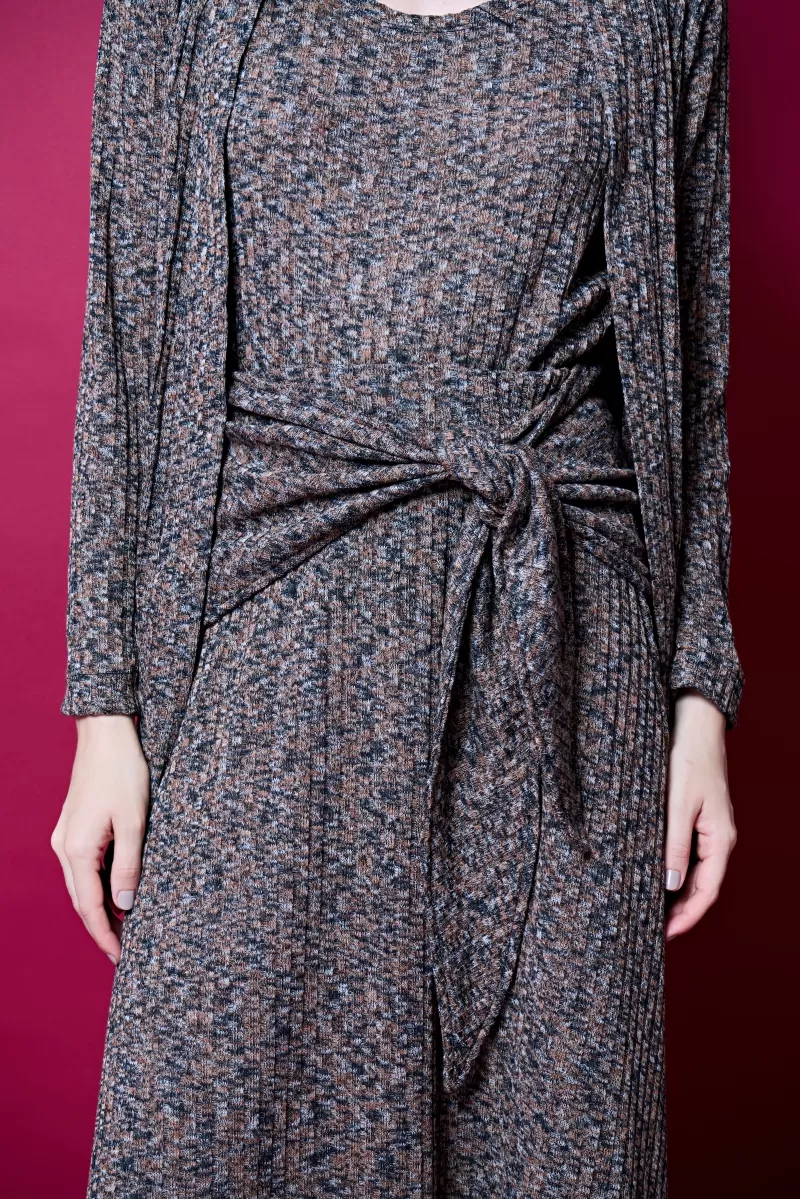 Hidrogênio - GODDESS SKIRT WITH BELT TO TIE BROWN - 20389031 Hidrogênio - GODDESS SKIRT WITH BELT TO TIE BROWN - 20389031