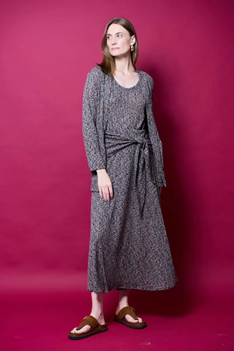 Hidrogênio - GODDESS SKIRT WITH BELT TO TIE BROWN - 20389031 Hidrogênio - GODDESS SKIRT WITH BELT TO TIE BROWN - 20389031