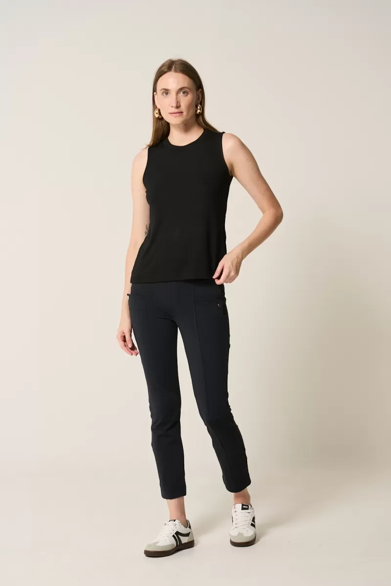 Hidrogênio - BLACK CREWNECK TANK TOP - 20380001 Hidrogênio - BLACK CREWNECK TANK TOP - 20380001