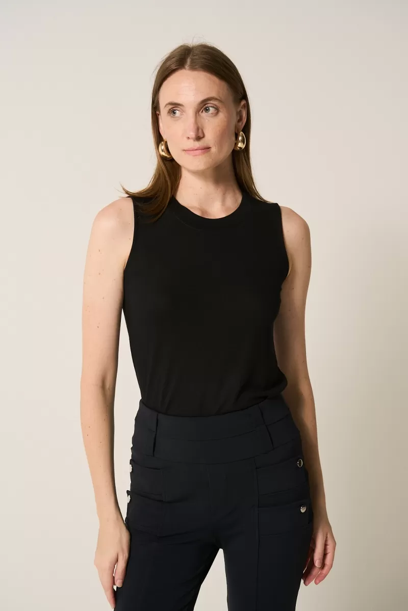 Hidrogênio - BLACK CREWNECK TANK TOP - 20380001 Hidrogênio - BLACK CREWNECK TANK TOP - 20380001