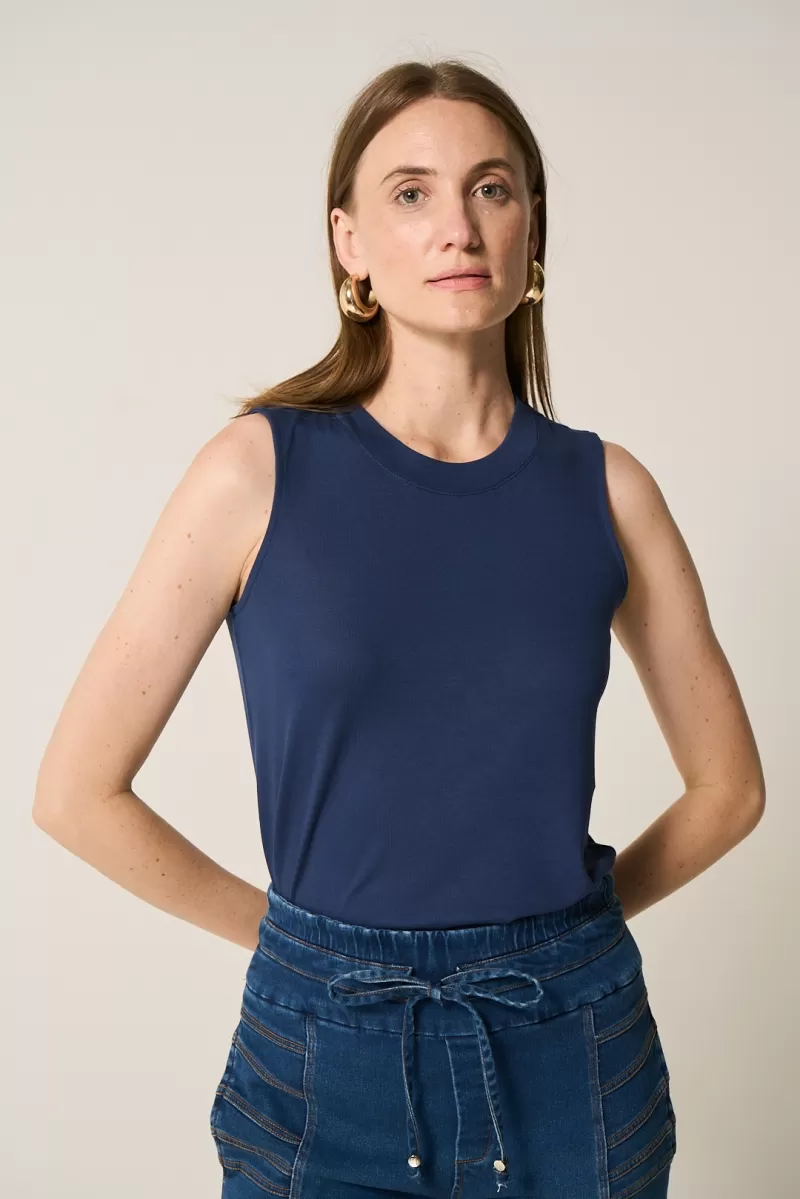Hidrogênio - NAVY CREWNECK TANK TOP - 20380004 Hidrogênio - NAVY CREWNECK TANK TOP - 20380004