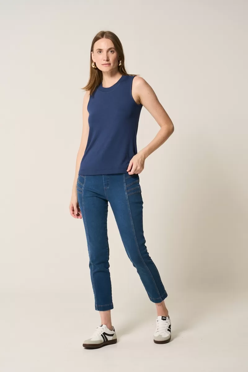 Hidrogênio - NAVY CREWNECK TANK TOP - 20380004 Hidrogênio - NAVY CREWNECK TANK TOP - 20380004
