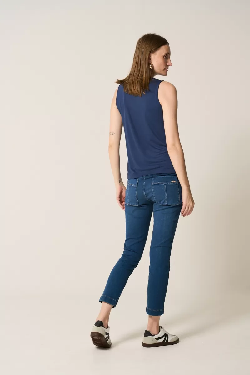 Hidrogênio - NAVY CREWNECK TANK TOP - 20380004 Hidrogênio - NAVY CREWNECK TANK TOP - 20380004