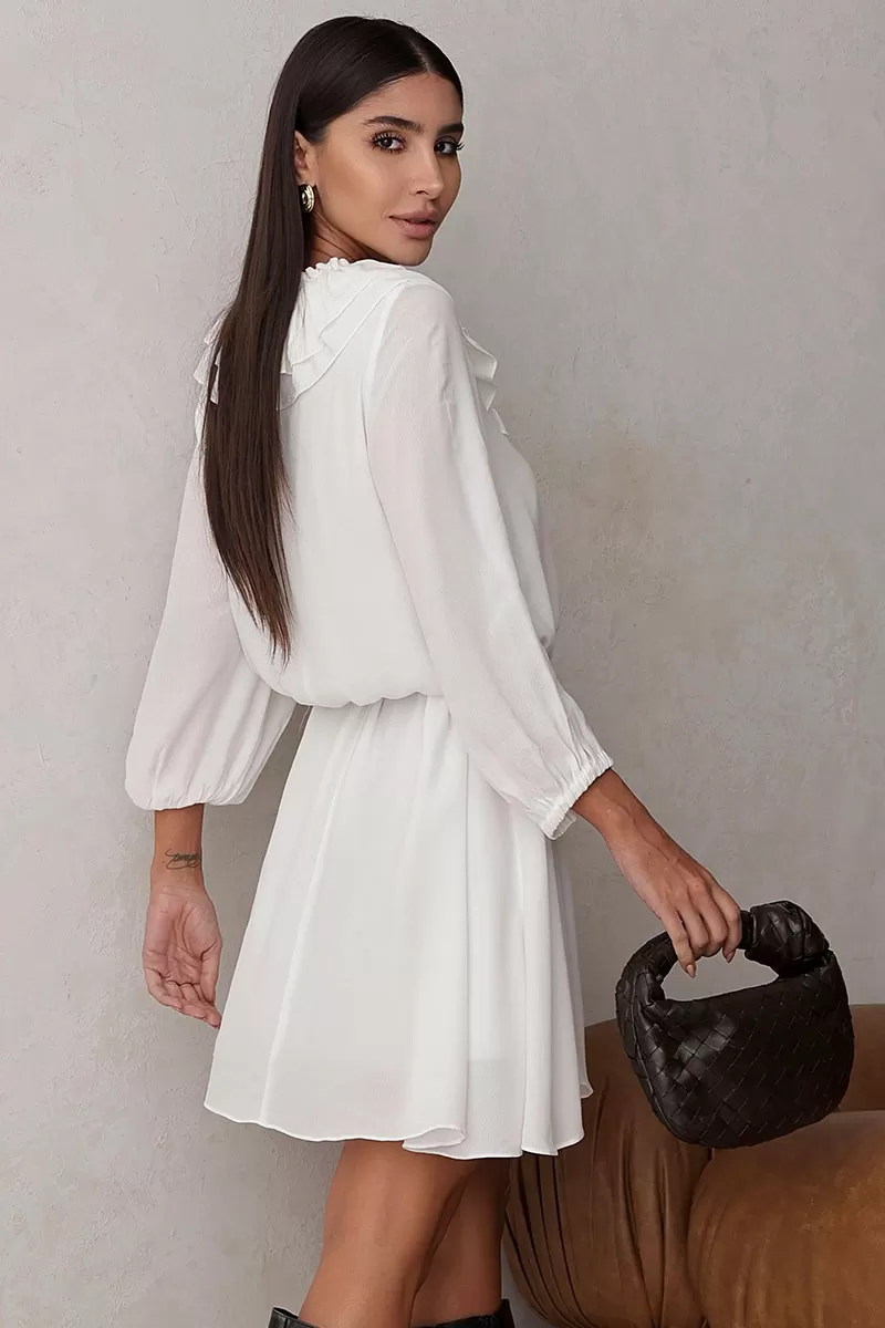 Miss Misses - Evelyn Dress Overlay Long Sleeve Off - 54534030 Miss Misses - Evelyn Dress Overlay Long Sleeve Off - 54534030