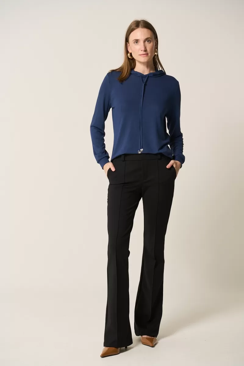 Hidrogênio - NAVY KNITTED HOODED TOP - 20363004 Hidrogênio - NAVY KNITTED HOODED TOP - 20363004