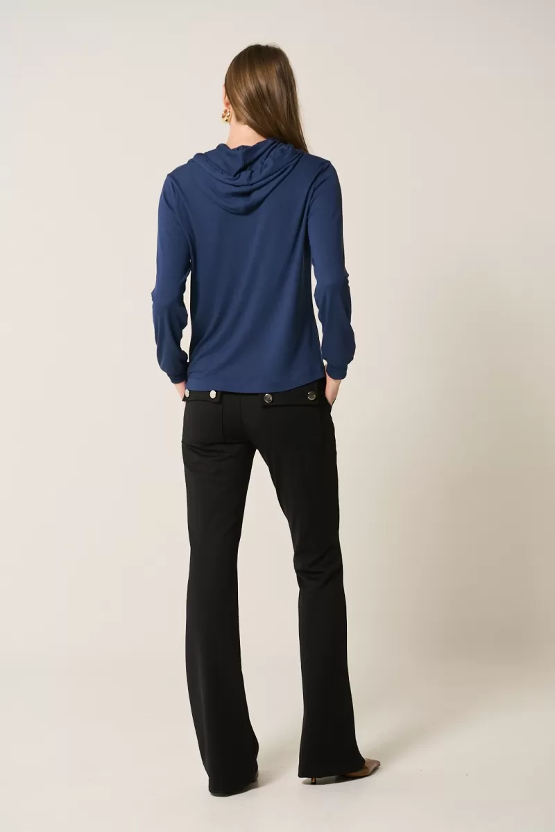 Hidrogênio - NAVY KNITTED HOODED TOP - 20363004 Hidrogênio - NAVY KNITTED HOODED TOP - 20363004