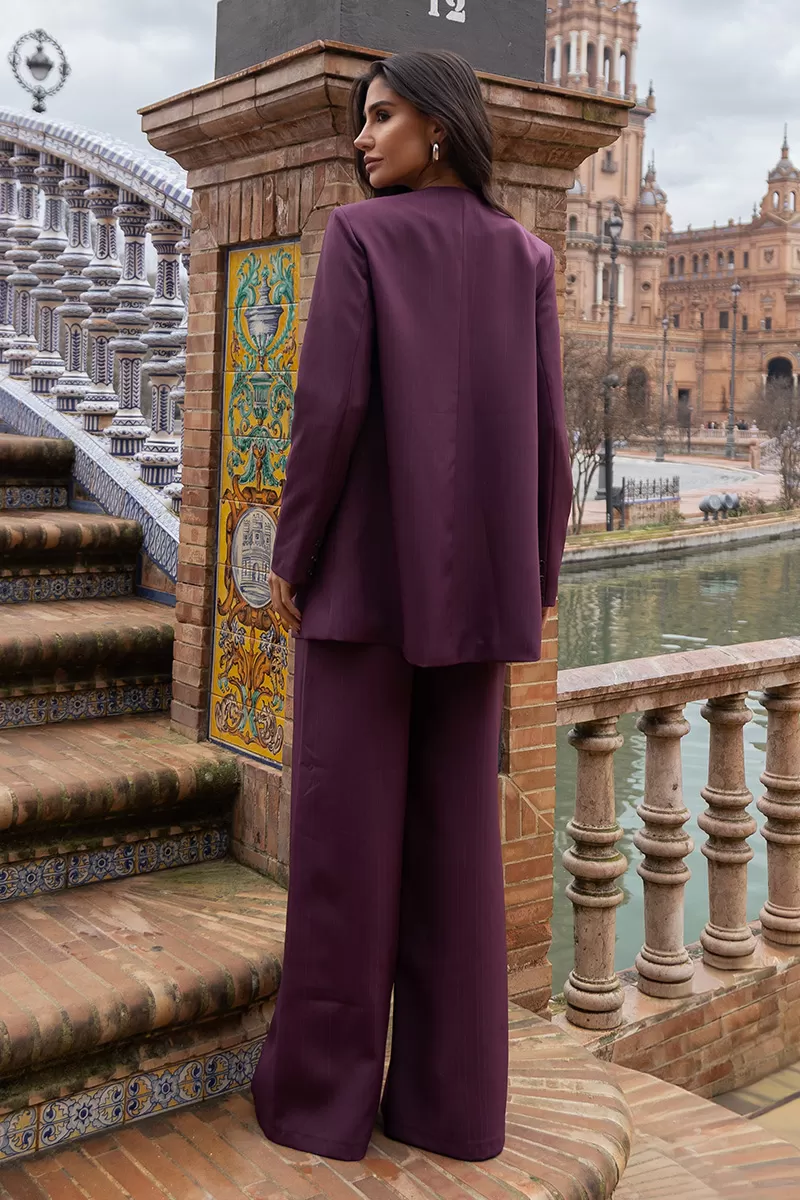 Dot Clothing - Max Blazer Dot Clothing Grape Pinstripe - 2684UVA Dot Clothing - Max Blazer Dot Clothing Grape Pinstripe - 2684UVA