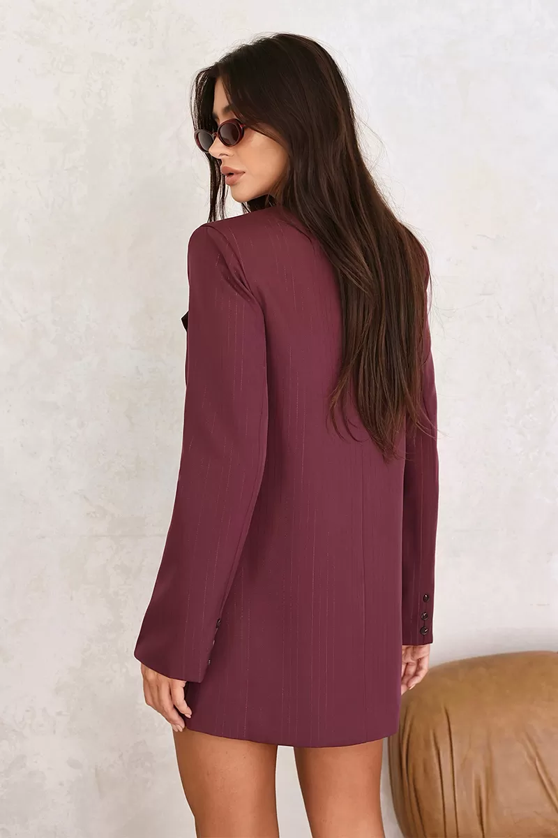 Dot Clothing - Max Blazer Dot Clothing Grape Pinstripe - 2684UVA Dot Clothing - Max Blazer Dot Clothing Grape Pinstripe - 2684UVA